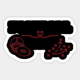 Football mom Sticker